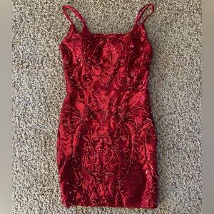 Windsor Hot Red Mini Dress